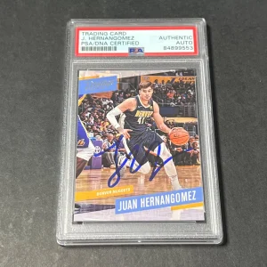 2017-18 Panini Prestige #90 Juan Hernangomez Signed Card PSA AUTO Nuggets