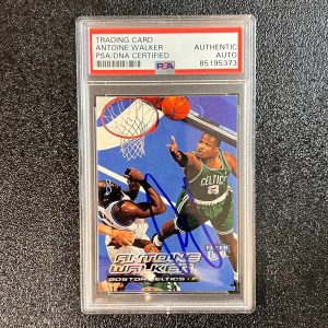 1999-00 Fleer Ultra #115 Antoine Walker Signed Card AUTO PSA Slabbed Boston Celt