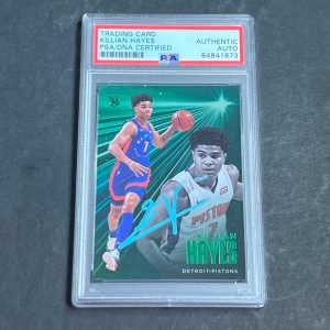 2020-21 Panini Chronicles #218 Killian Hayes Signed Card AUTO PSA Slabbed RC Pis