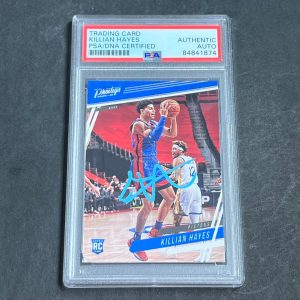 2020-21 Panini Prestige #56 Killian Hayes Signed Card AUTO PSA Slabbed RC Piston
