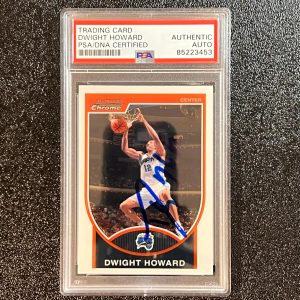 2007-08 Topps Bowman Chrome #2 Dwight Howard Signed Card AUTO PSA/DNA Slabbed Ma