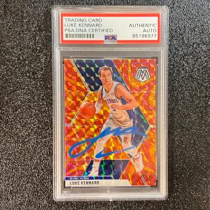 2019-20 Panini Mosaic #27 Luke Kennard Signed AUTO PSA Slabbed Pistons