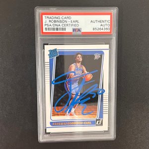 2021-22 Panini Donruss #220 Jeremiah Robinson-Earl Signed Card AUTO PSA Slabbed