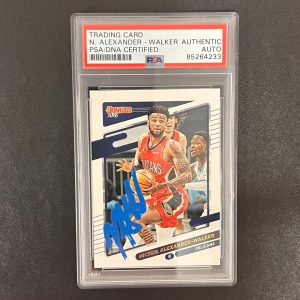 2021-22 Donruss Basketball #170 Nickeil Alexander-Walker Signed Card AUTO PSA Sl