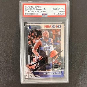 2019-20 Panini NBA Hoops #41 Tim Hardaway Jr. Signed Card AUTO PSA Slabbed Maver