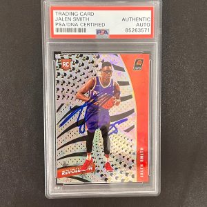 2020-21 Panini Revolution #131 Jalen Smith Signed Card AUTO PSA Slabbed RC Suns