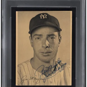 1947 Joe DiMaggio Signed New York Yankees Picture Pack Photo PSA DNA Auto 9 MINT