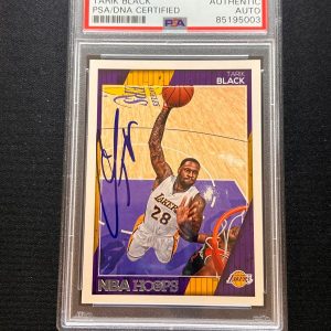 2016-17 Panini Hoops #205 Tarik Black Signed Card AUTO PSA Slabbed Lakers