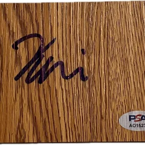 Kai Jones Signed Floorboard PSA/DNA Autographed Clippers