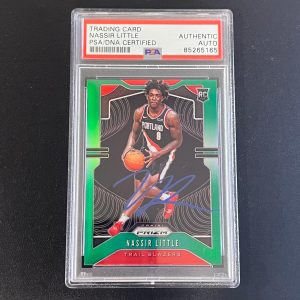 2019 Panini Prizm #269 Nassir Little Signed Rookie Card AUTO PSA Slabbed RC Blaz