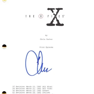Chris Carter Signed Autograph The X-Files Full Pilot Script Screenplay - Beckett