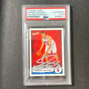 2004-05 Topps Bazooka #185 Andres Nocioni Signed Card AUTO PSA Slabbed RC Bulls