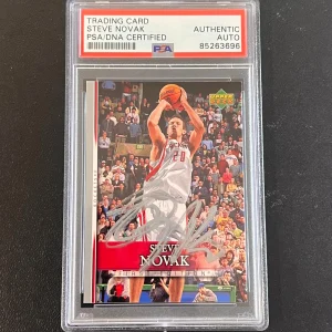 2007-08 UpperDeck FIrst Edition #12 Steve Novak Signed Card AUTO PSA Slabbed Roc