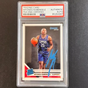 2019-20 Panini Donruss #225 Mfiondu Kabengele Signed Card AUTO PSA Slabbed Clipp