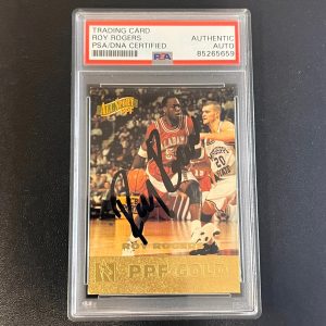 1996 The Score Board All Sport PPF Gold #18 ROY ROGERS signed card PSA/DNA Alaba