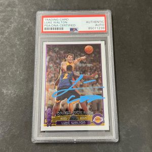 2003 Topps Chrome #142 Luke Walton Signed Card AUTO PSA Slabbed RC Lakers