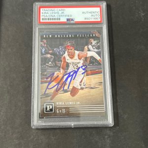 2020-21 Panini Chronicles #123 Kira Lewis Jr. Signed Card AUTO PSA Slabbed Pelic