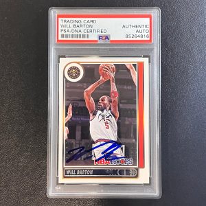 2021-22 Panini Hoops #31 Will Barton Signed Card AUTO PSA Slabbed Nuggets