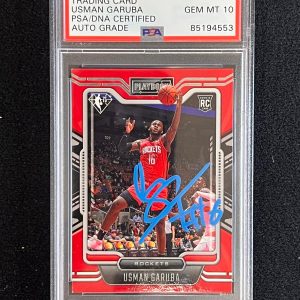 2021-22 Panini Chronicles Playbook #280 Usman Garuba Signed Card AUTO 10 PSA/DNA