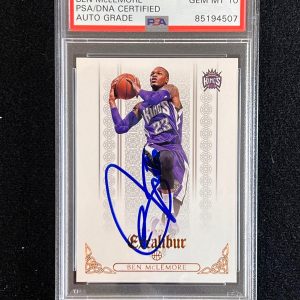 2014-15 Panini Excalibur #9 Ben McLemore Signed Card AUTO 10 PSA Slabbed Kings