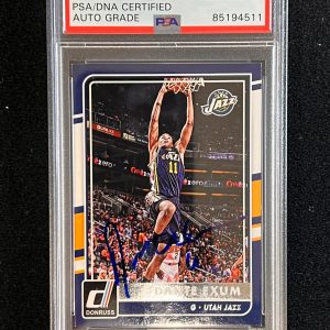 2015-16 Donruss Basketball #191 Dante Exum Signed Card AUTO PSA/DNA Slabbed Jazz