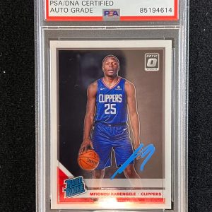 2019-20 Panini Donruss Optic #159 Mfiondu Kabengele Signed Card AUTO 10 PSA/DNA