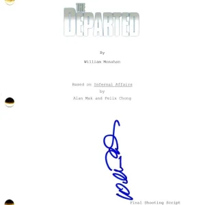 William Monahan Signed Autograph The Departed Full Movie Script Screenplay