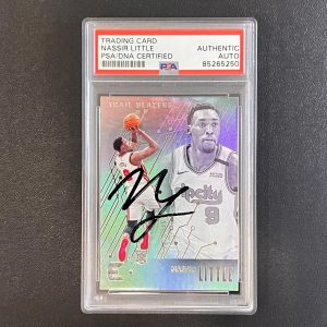 2019-20 Panini Chronicles Essentials #222 Nassir Little Signed AUTO PSA Slabbed