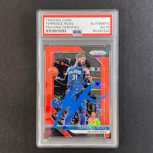 2018-19 Panini Prizm #149 Terrence Ross Signed Card AUTO PSA Slabbed Magic