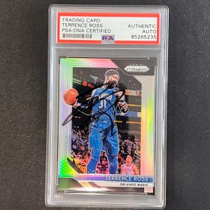 2018-19 Panini Prizm #149 Terrence Ross Signed Card AUTO PSA Slabbed Magic