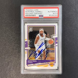 2020-21 NBA Panini Donruss Optic #56 Montrezl Harrell Signed Card AUTO PSA Slabb