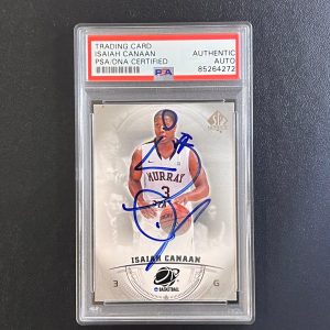 2013-14 Upper Deck SP Authentic #31 Isaiah Canaan Signed Card AUTO PSA Slabbed M