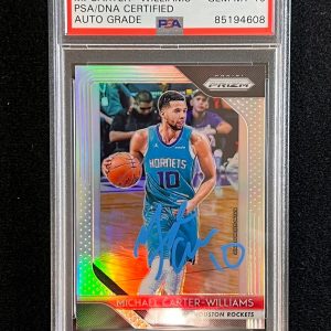 2018-19 Panini Prizm Red White Blue #44 Michael Carter-Williams Signed Card AUTO