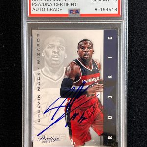 2012-13 Panini Prestige #193 Shelvin Mack Signed Card AUTO PSA Slabbed Wizards