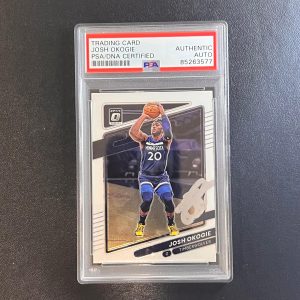 2021-22 Panini Donruss Optic #112 Josh Okogie Signed Rookie Card AUTO PSA Slabbe