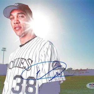 Ubaldo Jimenez Colorado Rockies Autographed