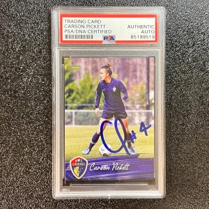 2021 Parkside NWSL Premier Edition #161 Carson Pickett signed Card PSA/DNA AUTO