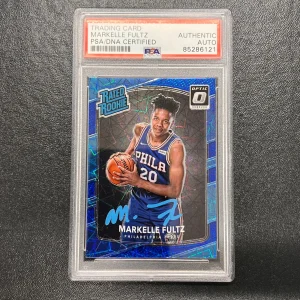 2017-18 Panini Donruss Optic #200 MARKELLE FULTZ Signed Card AUTO PSA Slabbed Si