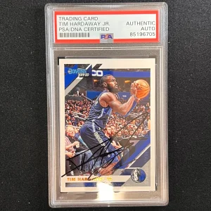 2019-20 Panini Donruss #47 Tim Hardaway Jr. Signed Card AUTO PSA Slabbed Maveric