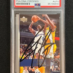2007-08 Upper Deck First Edition #200 Gilbert Arenas Signed Card AUTO PSA Slabbe