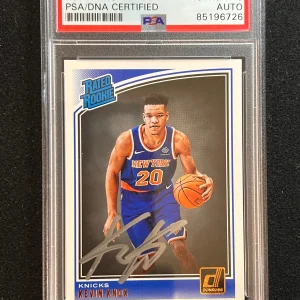 2018-19 Donruss Optic Rated Rookie #190 Kevin Knox Signed Card AUTO PSA Slabbed