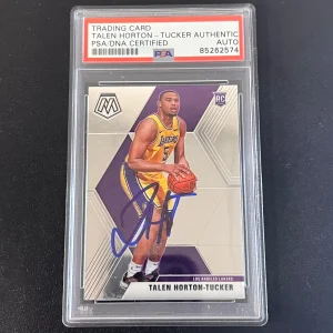 2019-2020 Panini Mosiac Basketball Rookie #215 Talen Horton-Tucker Signed Card A