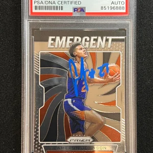 2019-20 Panini Prizm #13 Cameron Johnson Signed Card PSA Slabbed Auto RC Suns