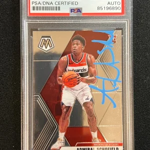 2019-20 Panini Mosaic #202 Admiral Schofield Signed Card AUTO PSA Slabbed RC Wiz