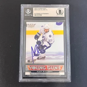2013-14 Upper Deck Series #223 Alex Killorn Signed Card AUTO Beckett slabbed Lig