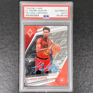 2019-20 Panini Chronicles Phoenix #575 De'Andre Hunter Signed Card AUTO PSA/DNA