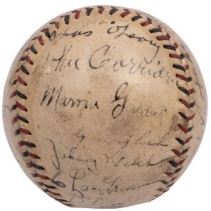 1932 Chicago Cubs National League Champs Team Signed Game Baseball PSA DNA COA