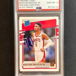 2020-21 Panini Donruss Rated Rookie #224 Kenyon Martin Jr. Signed Card AUTO 10 P