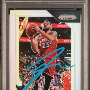 2018-19 Panini Silver Prizm #103 Fred VanVleet Signed Card Mint 9 AUTO 10 PSA Sl