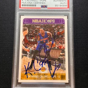 2017-18 Panini Hoops #169 Kentavious Caldwell-Pope Signed Card AUTO PSA Slab